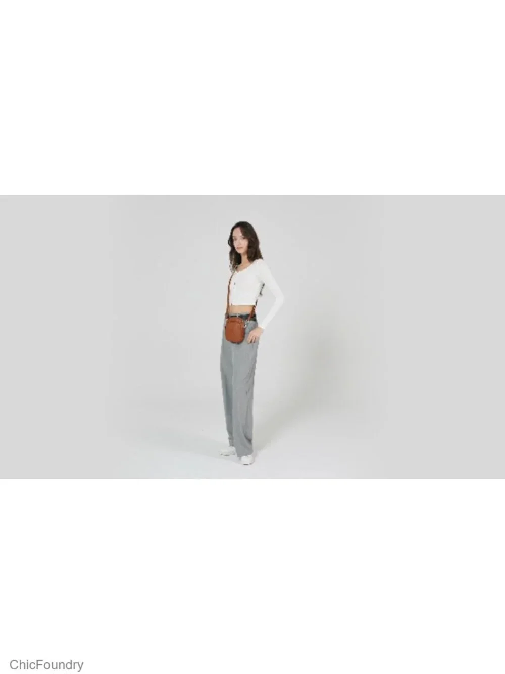 Small Leather Crossbody Bag RFID Blocking for Women